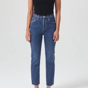 Agolde Riley high-waisted cropped Women jeans in Escape